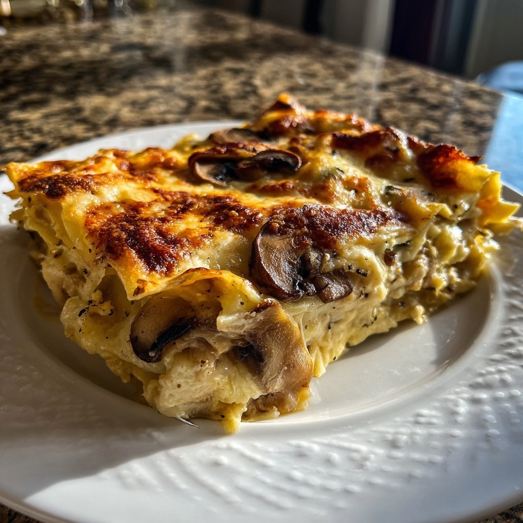 Lasagne mit Pilzen