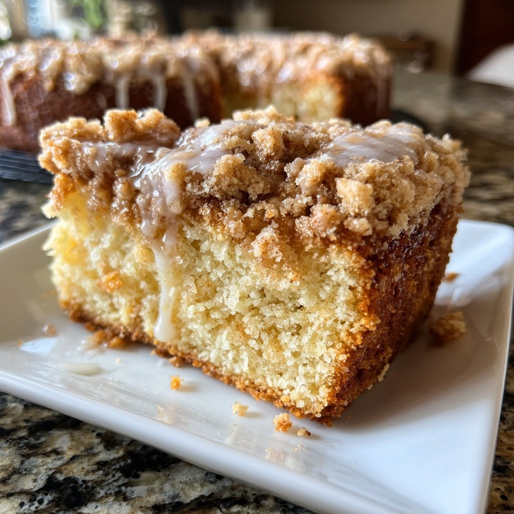 Geburtstagskuchen mit Streuseldecke