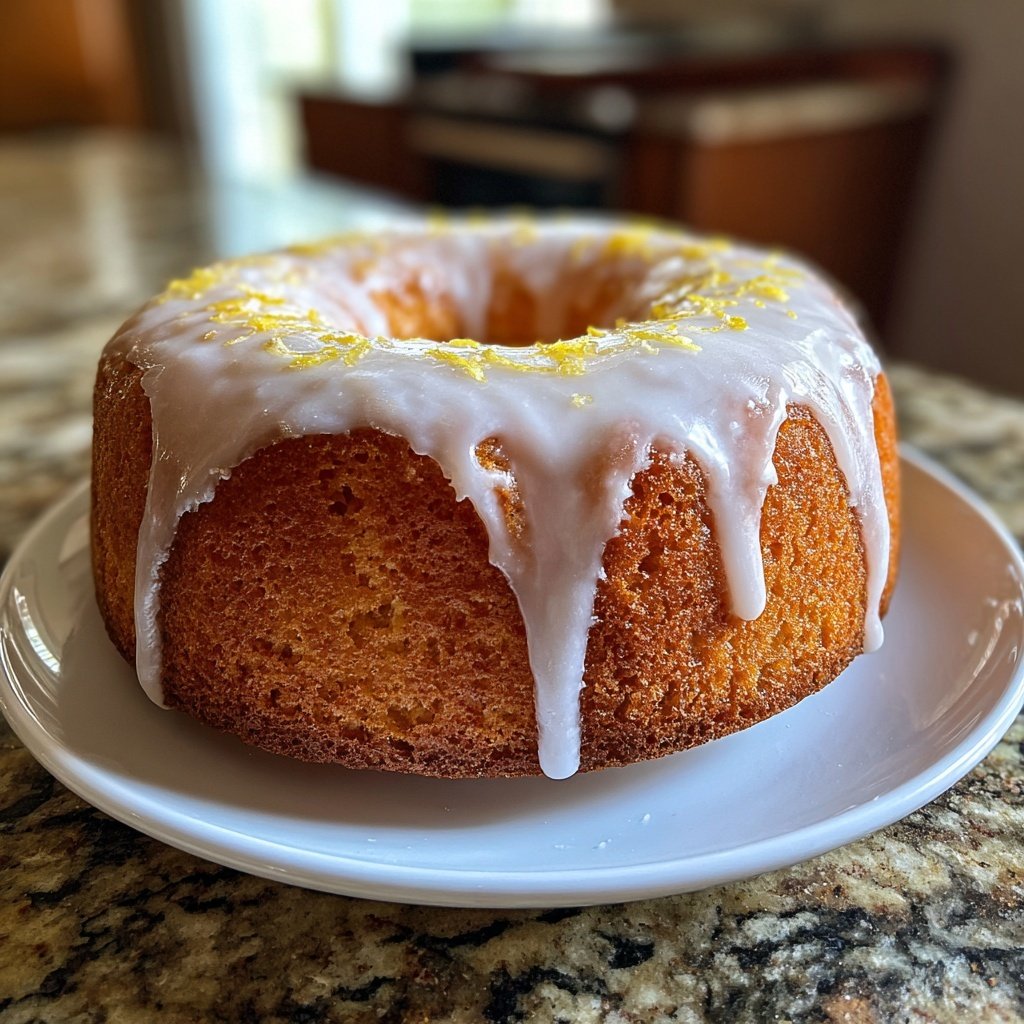 Zitronenkuchen mit Joghurtfüllung