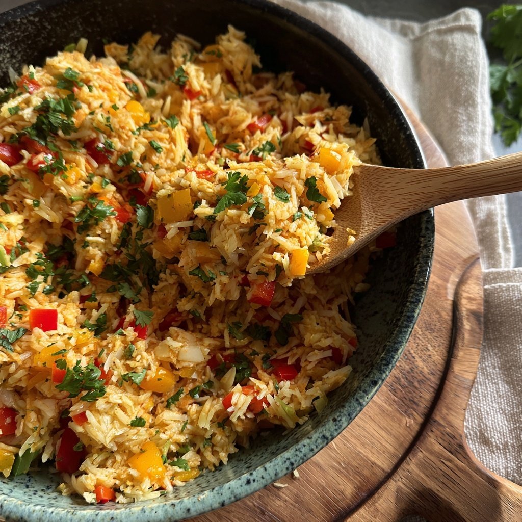 Blumenkohl Reis Mit Paprika