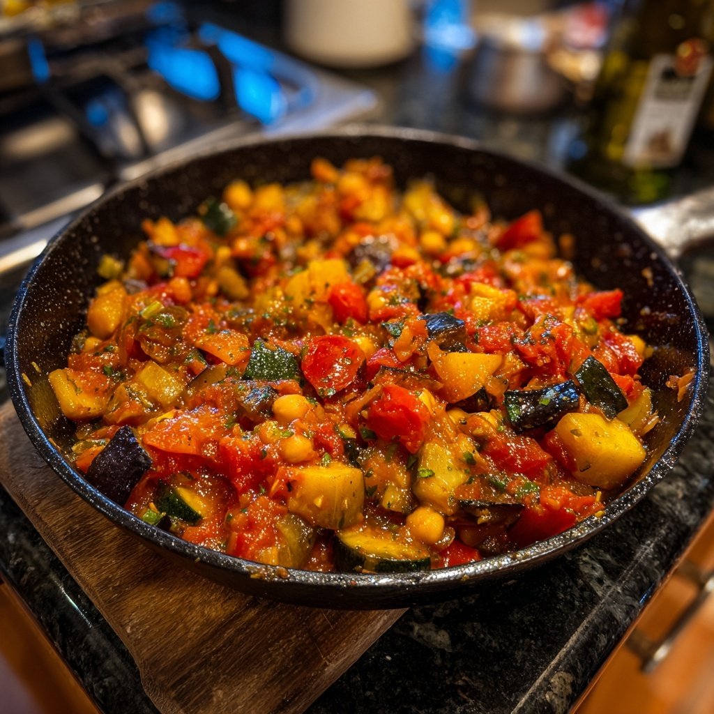 Ratatouille mit Kichererbsen