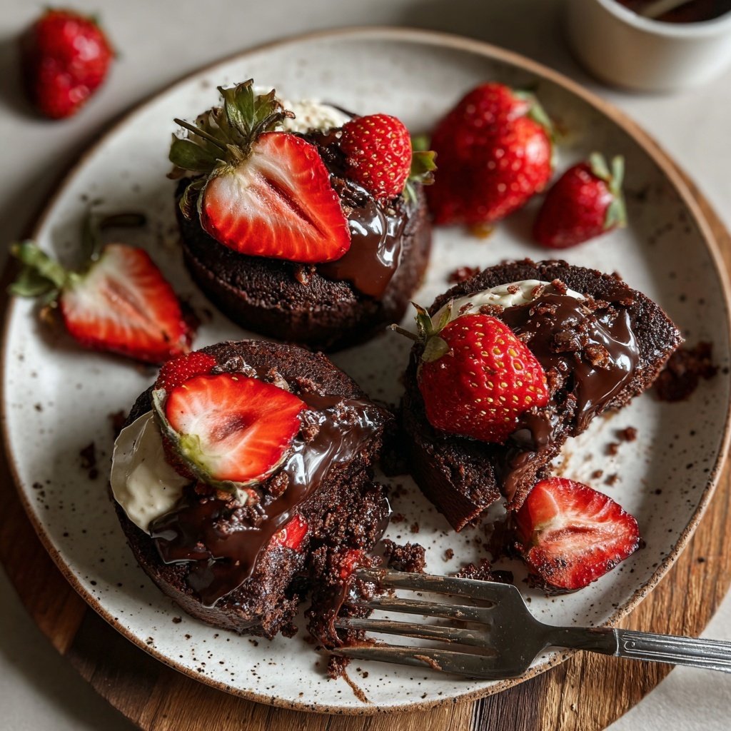 Valentins-Dessertplatte für zwei