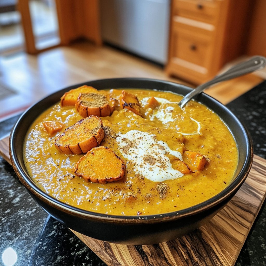 Kürbissuppe rustikal