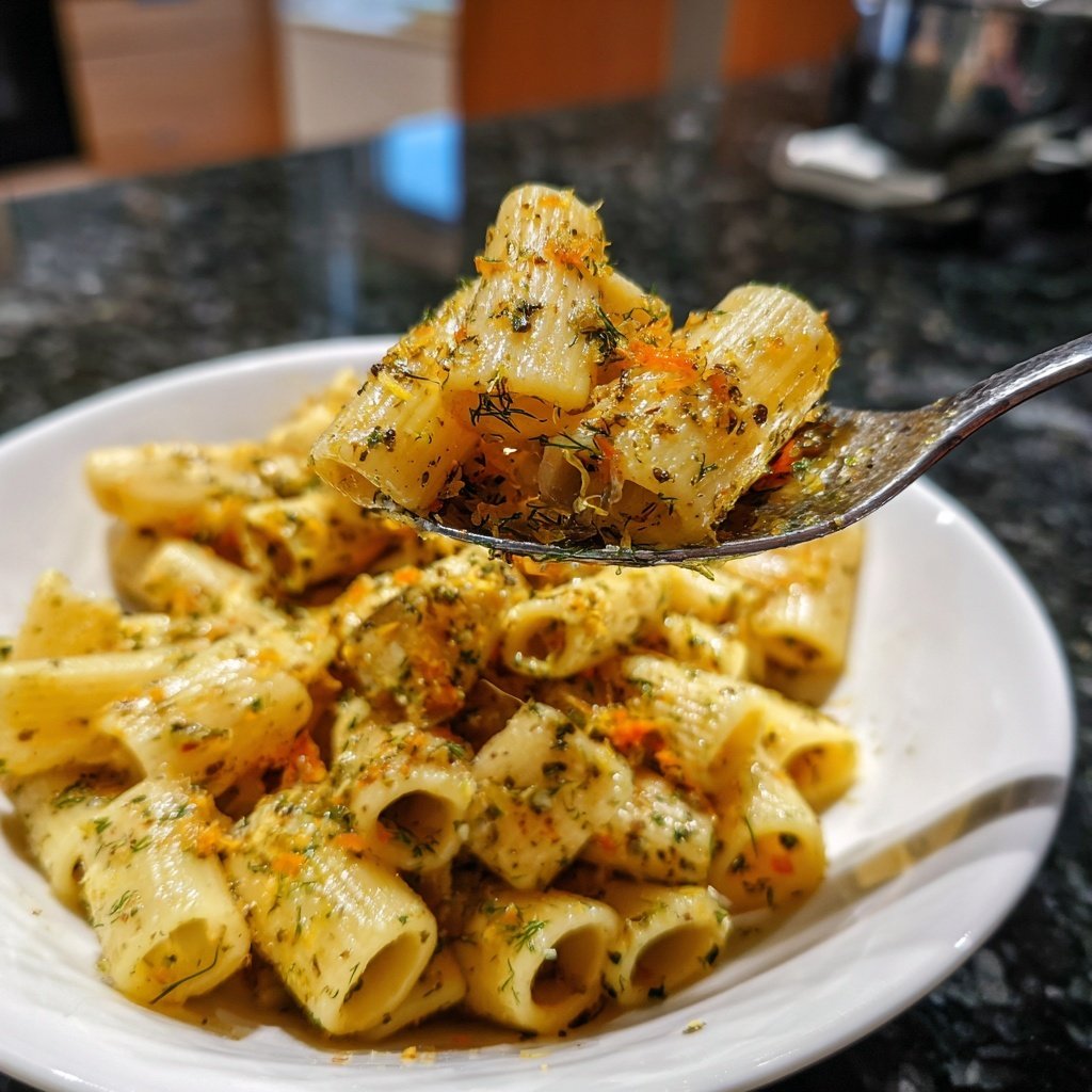 Rigatoni mit Fenchel und Orange