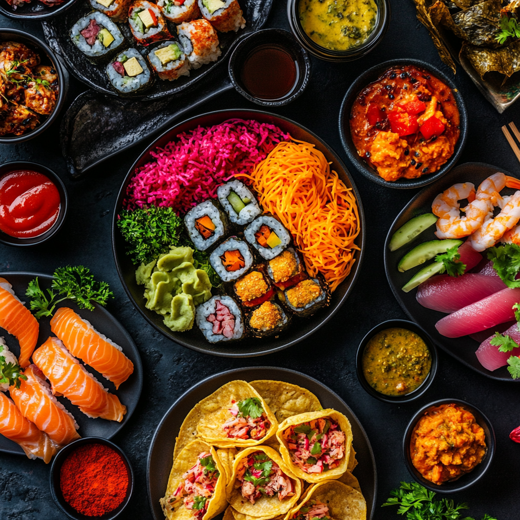 Inspirierte internationale Küche-Favoriten