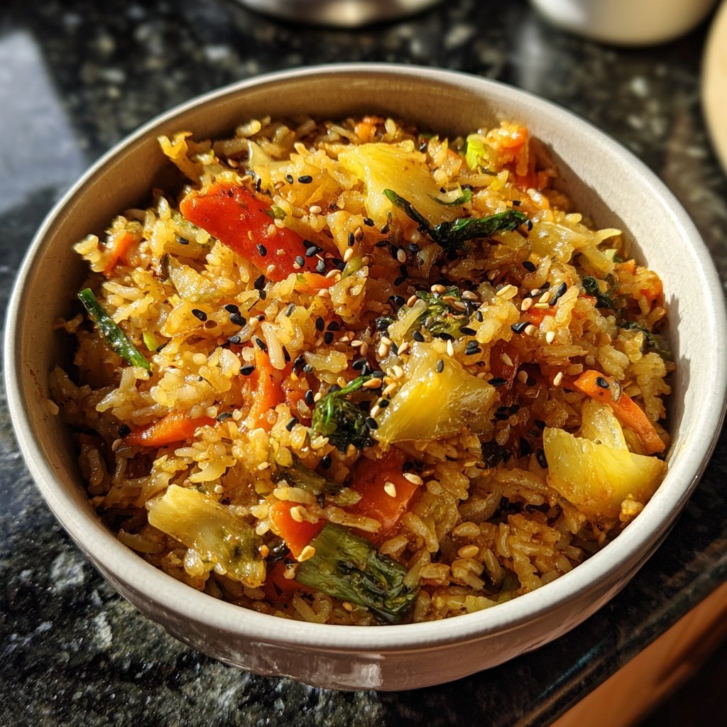 Gebratener Reis mit Sesamöl