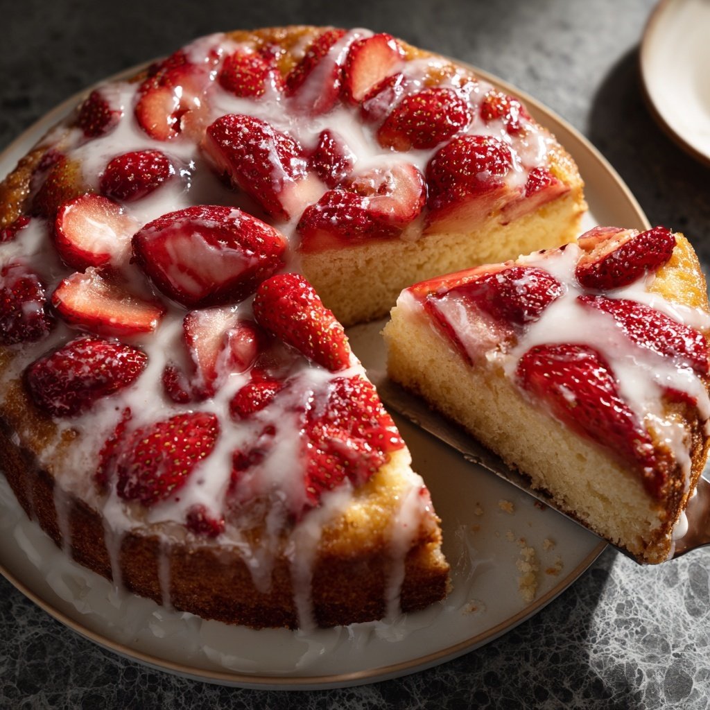 Erdbeerkuchen Mit Quarkfüllung