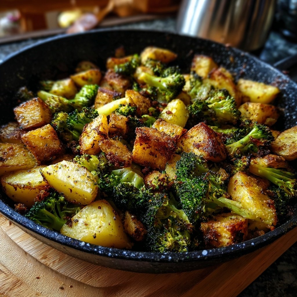 Brokkoli Kartoffel Pfanne Rustikal