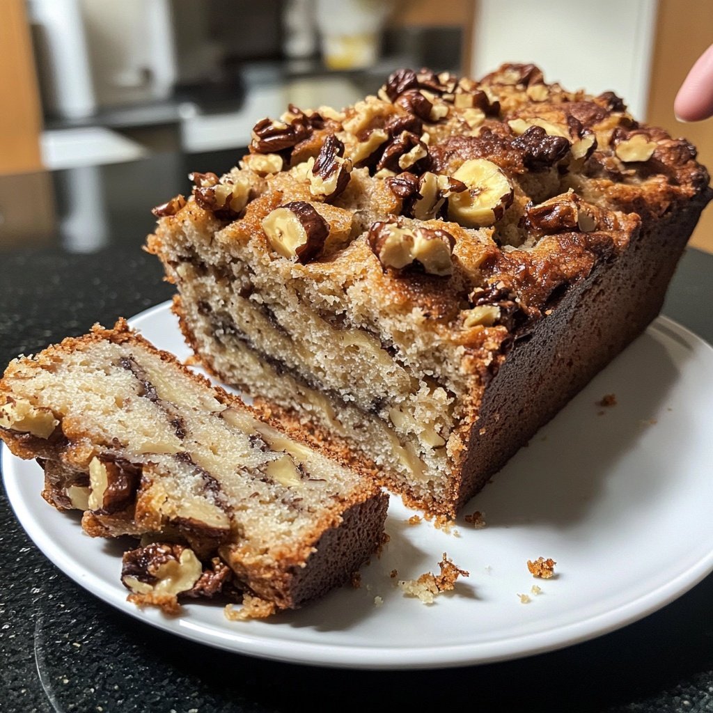 Bananenbrot aus reifen Bananen